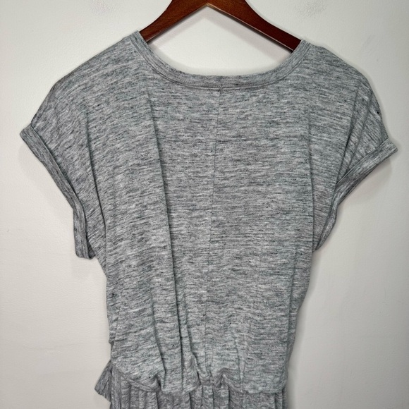 Rebecca Taylor Jersey Grey Wrap Dress 100% Linen Size Small - Picture 9 of 15